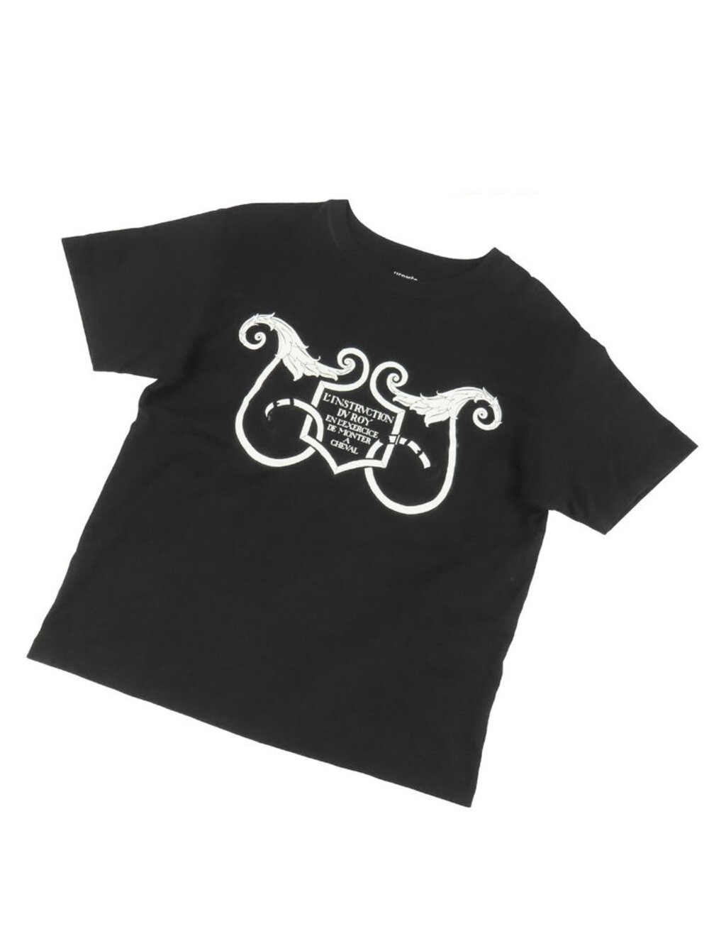 Hermes T-Shirt Black Cotton L'instrvction du Roy Top Short Sleeve Top 34